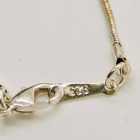 Vintage Raw Citrine Crystal Pendant Silver Necklace - Picture 7 of 15